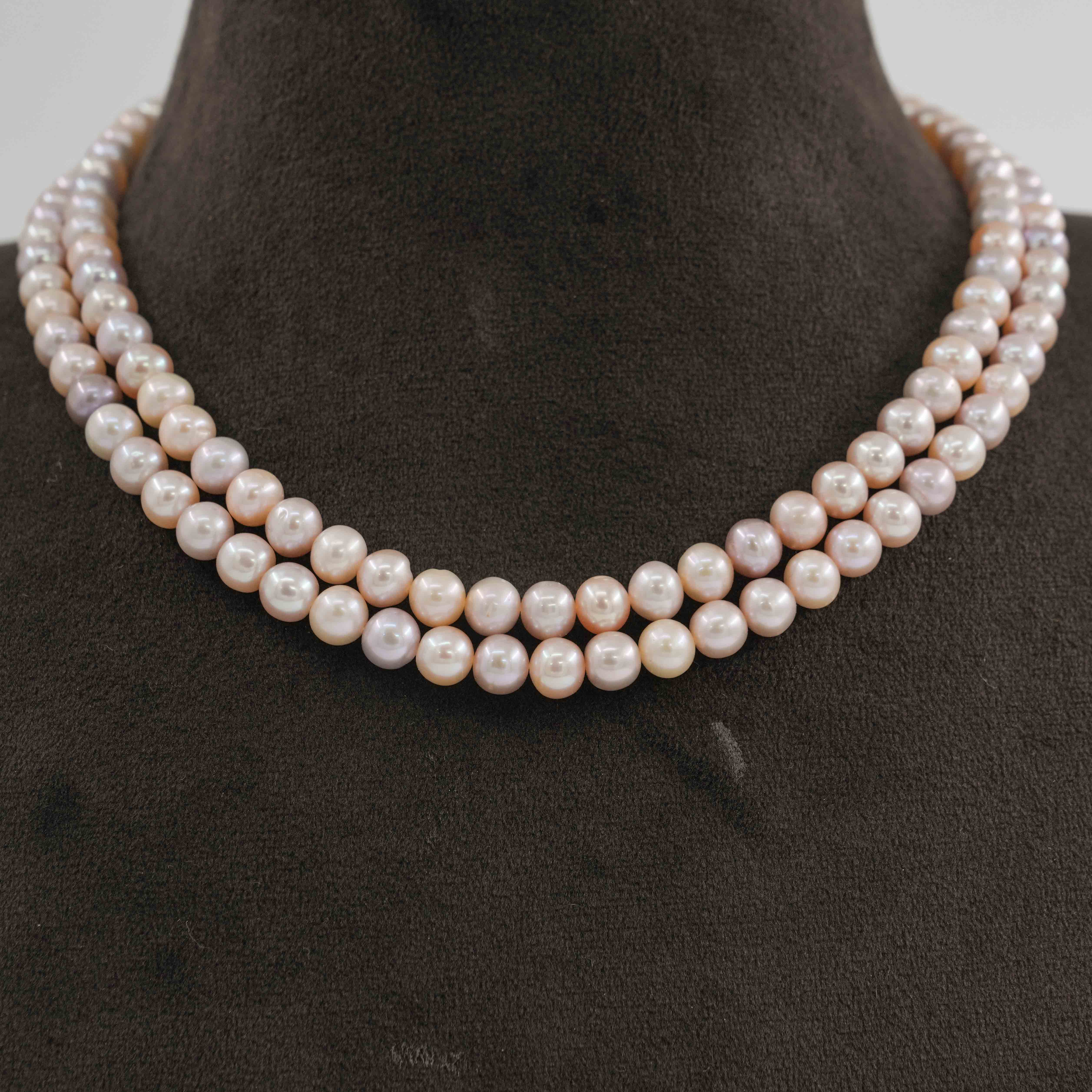 The Pearl Atelier by Kabra Pearls - Peach Beauty Pearl Necklace